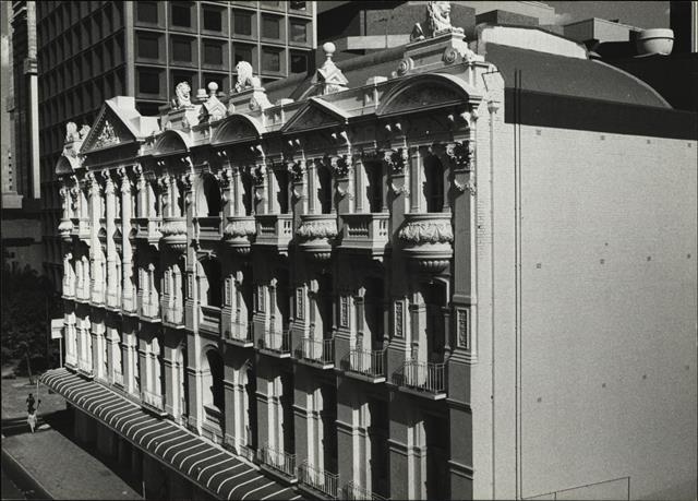 View of upper façade of Hay Street frontage