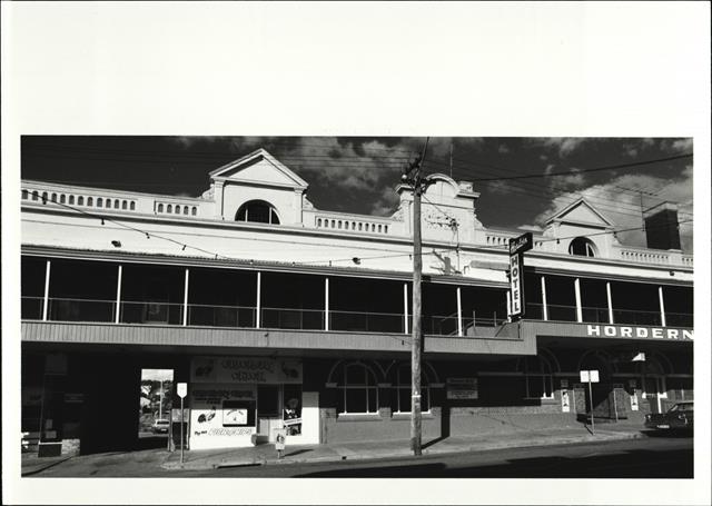 Front elevation of portion of building